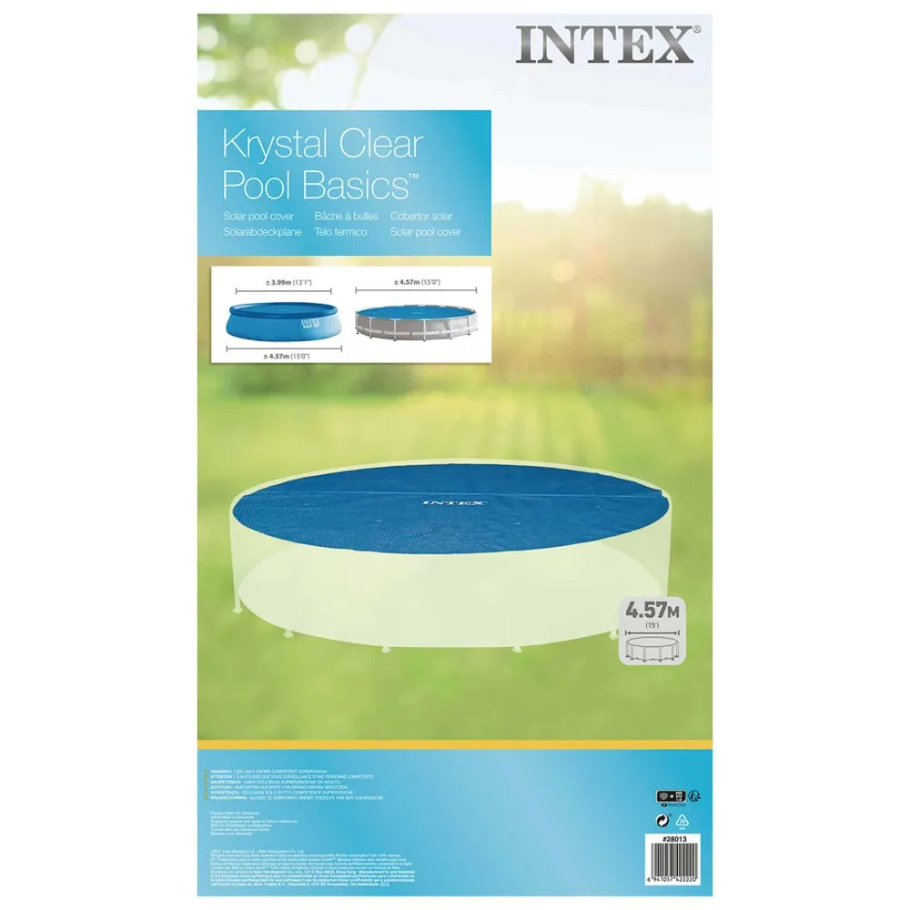 Intex Leicht Aufzubauende Solarplane/metallrahmen Für Swimmingpools 457 Cm, Blue, One Size Intex Leicht Aufzubauende Solarplane/metallrahmen Für Swimmingpools 457 Cm, Blue, One Size