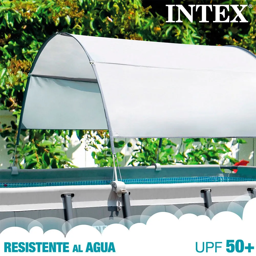 Intex Markise Mit Uv50-schutz Für Metallrahmenpools, White, One Size Intex Markise Mit Uv50-schutz Für Metallrahmenpools, White, One Size