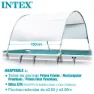 Intex Markise Mit Uv50-schutz Für Metallrahmenpools, White, One Size