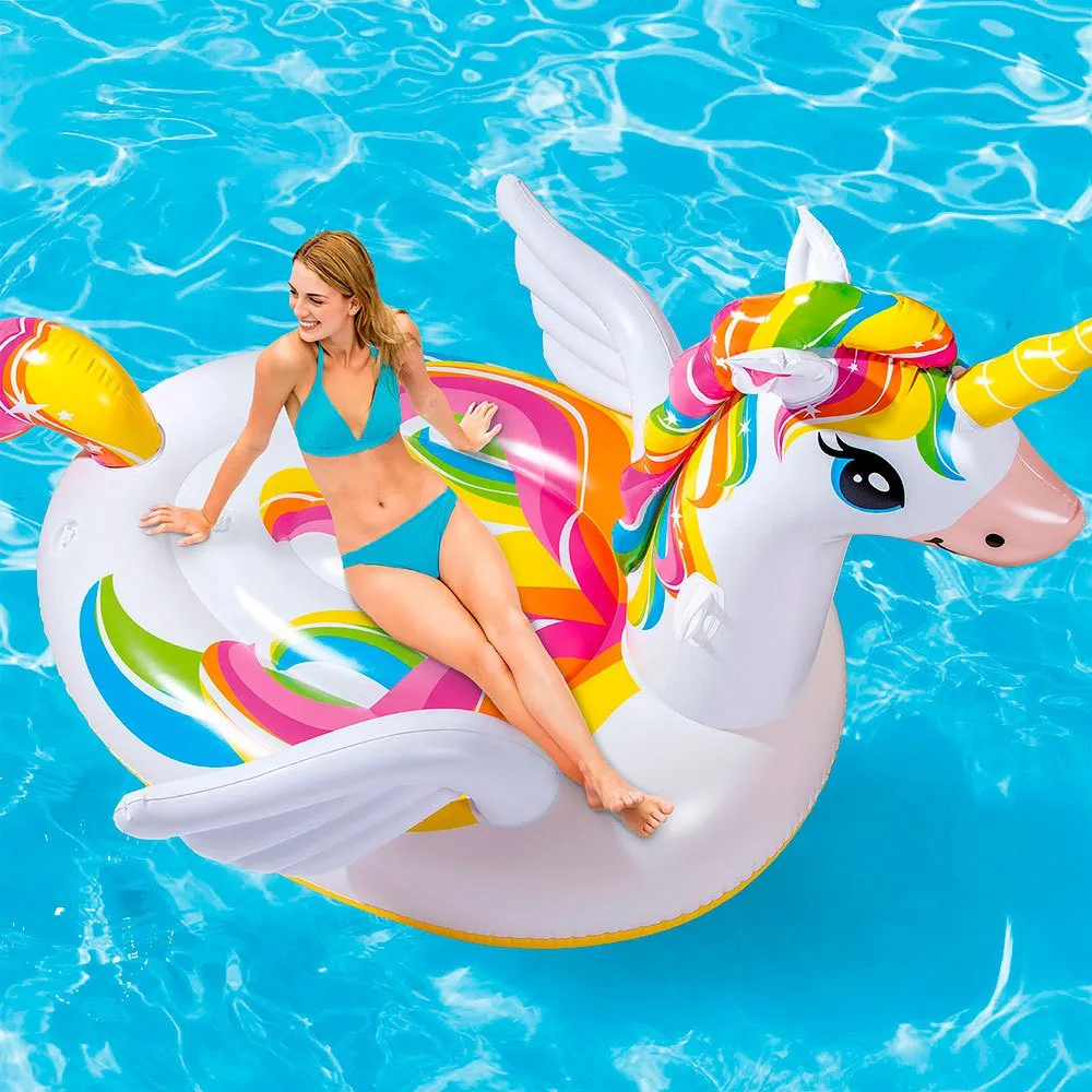 Intex Mega Einhorn Schwimmer, White, 163 x 251 x 145cm Intex Mega Einhorn Schwimmer, White, 163 x 251 x 145cm