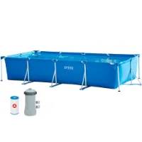 Intex Metallrahmen Mit Kartuschenfilter-pumpen-pool 450x220x84 Cm Intex Metallrahmen Mit Kartuschenfilter-pumpen-pool 450x220x84 Cm