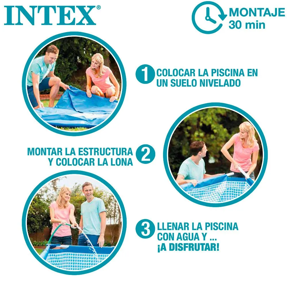 Intex Metallrahmen Mit Kartuschenfilter-pumpen-pool 450x220x84 Cm, Blue, 450 x 220 x 84cm Intex Metallrahmen Mit Kartuschenfilter-pumpen-pool 450x220x84 Cm, Blue, 450 x 220 x 84cm