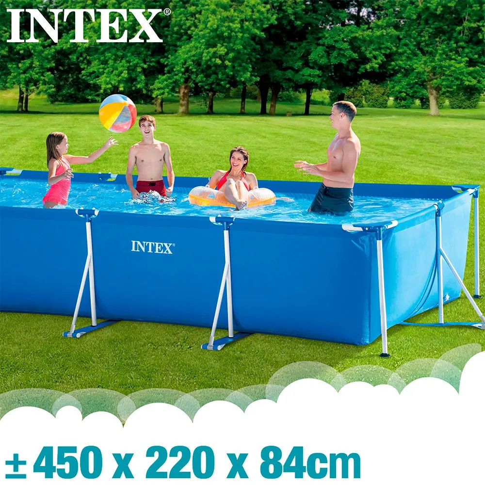 Intex Metallrahmen Mit Kartuschenfilter-pumpen-pool 450x220x84 Cm, Blue, 450 x 220 x 84cm Intex Metallrahmen Mit Kartuschenfilter-pumpen-pool 450x220x84 Cm, Blue, 450 x 220 x 84cm
