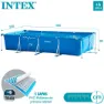 Intex Metallrahmen Mit Kartuschenfilter-pumpen-pool 450x220x84 Cm, Blue, 450 x 220 x 84cm