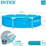Intex Metallrahmenpool 244x51 Cm, Blue, 1828 Litres