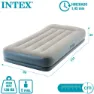 Intex Midrise Dura-beam Standard Pillow Rest Luftmatratze, Grey, 99 x 191 x 30cm