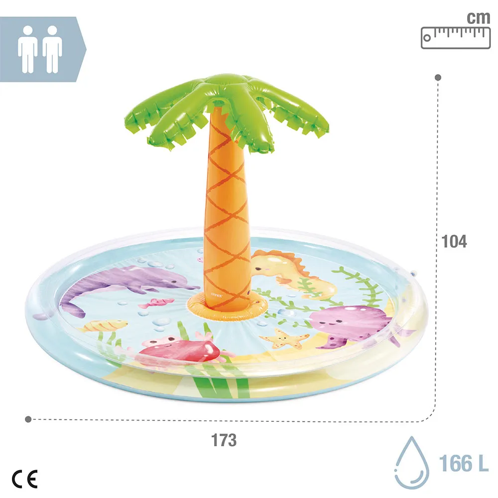 Intex Palm Ø 173x104 Cm Wasser-spiel-center, Multicolour, 166L