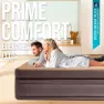 Intex Prime Comfort Elevated Doppel-luftbett, Beige / grey, 152 x 203 x 51cm