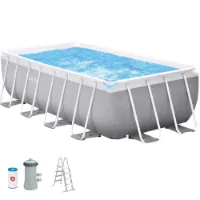 Intex Prism 400x200x122 Cm Stahl Rechteckiger Aufstellpool Mit Rahmen unisex Intex Prism 400x200x122 Cm Stahl Rechteckiger Aufstellpool Mit Rahmen unisex