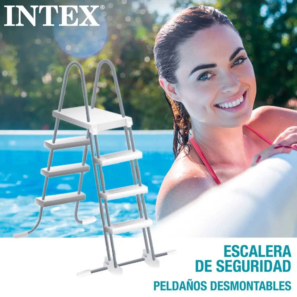 Intex Prism 400x200x122 Cm Stahl Rechteckiger Aufstellpool Mit Rahmen unisex, Grey / blue, 8418L Intex Prism 400x200x122 Cm Stahl Rechteckiger Aufstellpool Mit Rahmen unisex, Grey / blue, 8418L