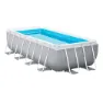 Intex Prism 488x244x107 Cm Stahl Rechteckiger Aufstellpool Mit Rahmen, Grey / blue, 10874L