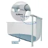 Intex Prism 488x244x107 Cm Stahl Rechteckiger Aufstellpool Mit Rahmen, Grey / blue, 10874L