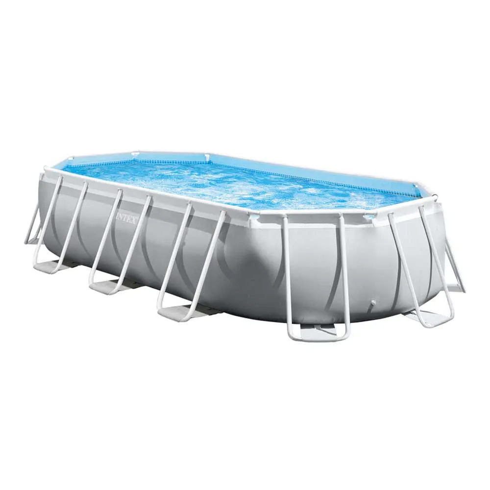 Intex Prism 503x274x122 Cm Stahl Ovaler Poolrahmen Oberirdisch unisex, Grey / blue, 13365L Intex Prism 503x274x122 Cm Stahl Ovaler Poolrahmen Oberirdisch unisex, Grey / blue, 13365L