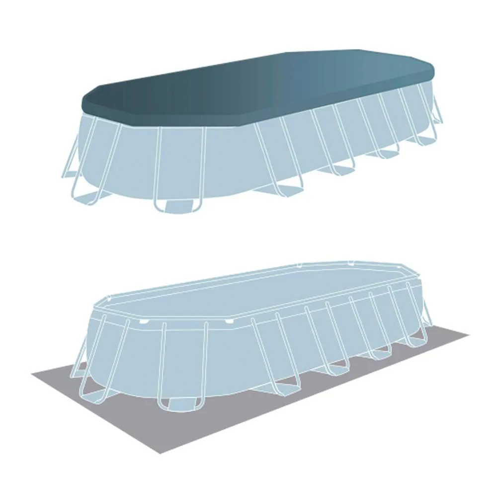 Intex Prism 610x305x122 Cm Stahl Ovaler Poolrahmen Oberirdisch, Grey / blue, 18202L Intex Prism 610x305x122 Cm Stahl Ovaler Poolrahmen Oberirdisch, Grey / blue, 18202L