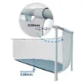 Intex Prism 610x305x122 Cm Stahl Ovaler Poolrahmen Oberirdisch, Grey / blue, 18202L
