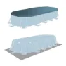 Intex Prism 610x305x122 Cm Stahl Ovaler Poolrahmen Oberirdisch, Grey / blue, 18202L