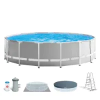 Intex Prism Ø 457x122 Cm Stahl Runder Aufstellpool Intex Prism Ø 457x122 Cm Stahl Runder Aufstellpool