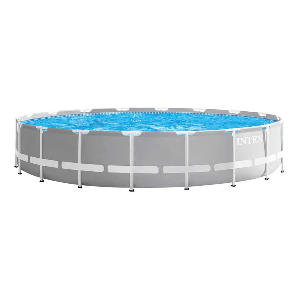 Intex Prism Ø 549x122 Cm Stahl Runder Aufstellpool, Grey / blue, 24311L Intex Prism Ø 549x122 Cm Stahl Runder Aufstellpool, Grey / blue, 24311L