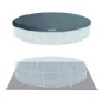 Intex Prism Ø 549x122 Cm Stahl Runder Aufstellpool, Grey / blue, 24311L