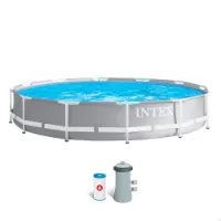 Intex Prisma Frame Range Round Above Ground With Filter Pool Intex Prisma Frame Range Round Above Ground With Filter Pool