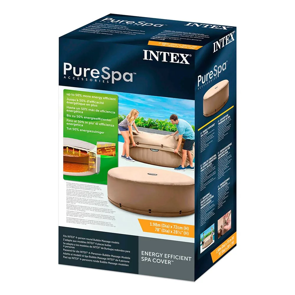 Intex Purespa Isolierende Abdeckung Für Spa Pool, Brown, One Size Intex Purespa Isolierende Abdeckung Für Spa Pool, Brown, One Size