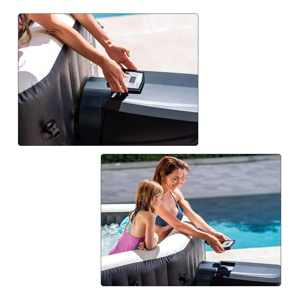 Intex Purespa Whirlpool Mit Deluxe-blasenmassagedüsen, Black / white, 795L Intex Purespa Whirlpool Mit Deluxe-blasenmassagedüsen, Black / white, 795L