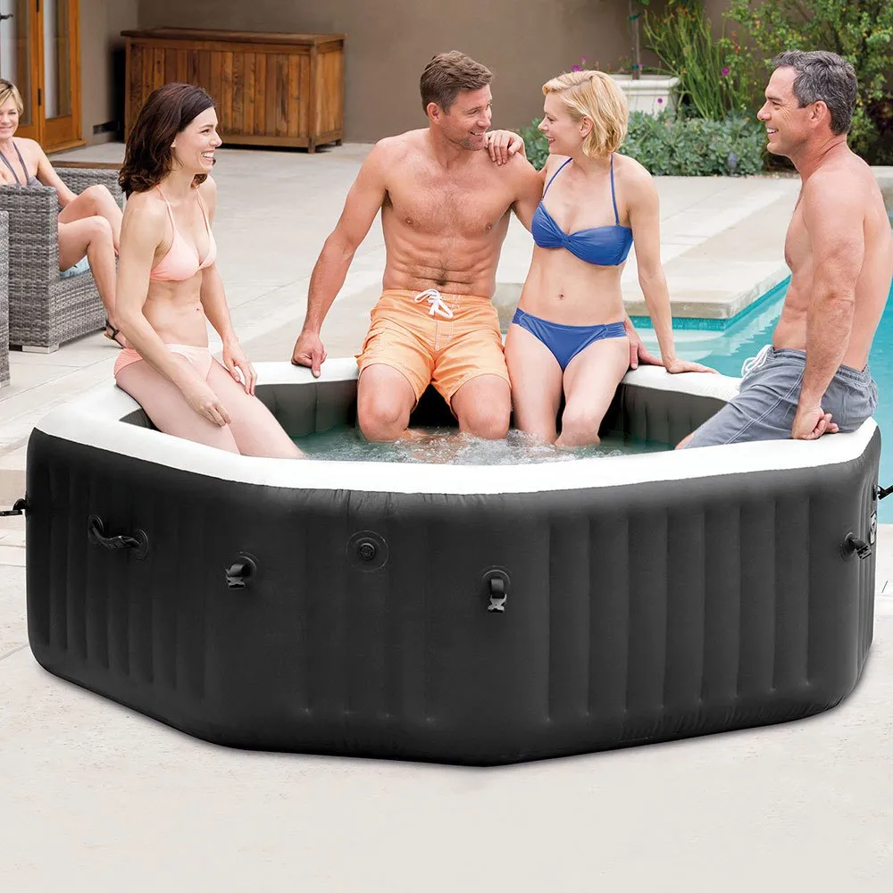 Intex Purespa Whirlpool Mit Deluxe-blasenmassagedüsen, Black / white, 795L Intex Purespa Whirlpool Mit Deluxe-blasenmassagedüsen, Black / white, 795L