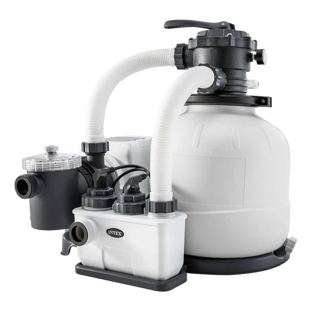 Intex Qx2100-behandlungsanlage Mit Sandfilter Und Salzchlorierung Krystal Clear 7g/h 32000 L, White / black, One Size Intex Qx2100-behandlungsanlage Mit Sandfilter Und Salzchlorierung Krystal Clear 7g/h 32000 L, White / black, One Size