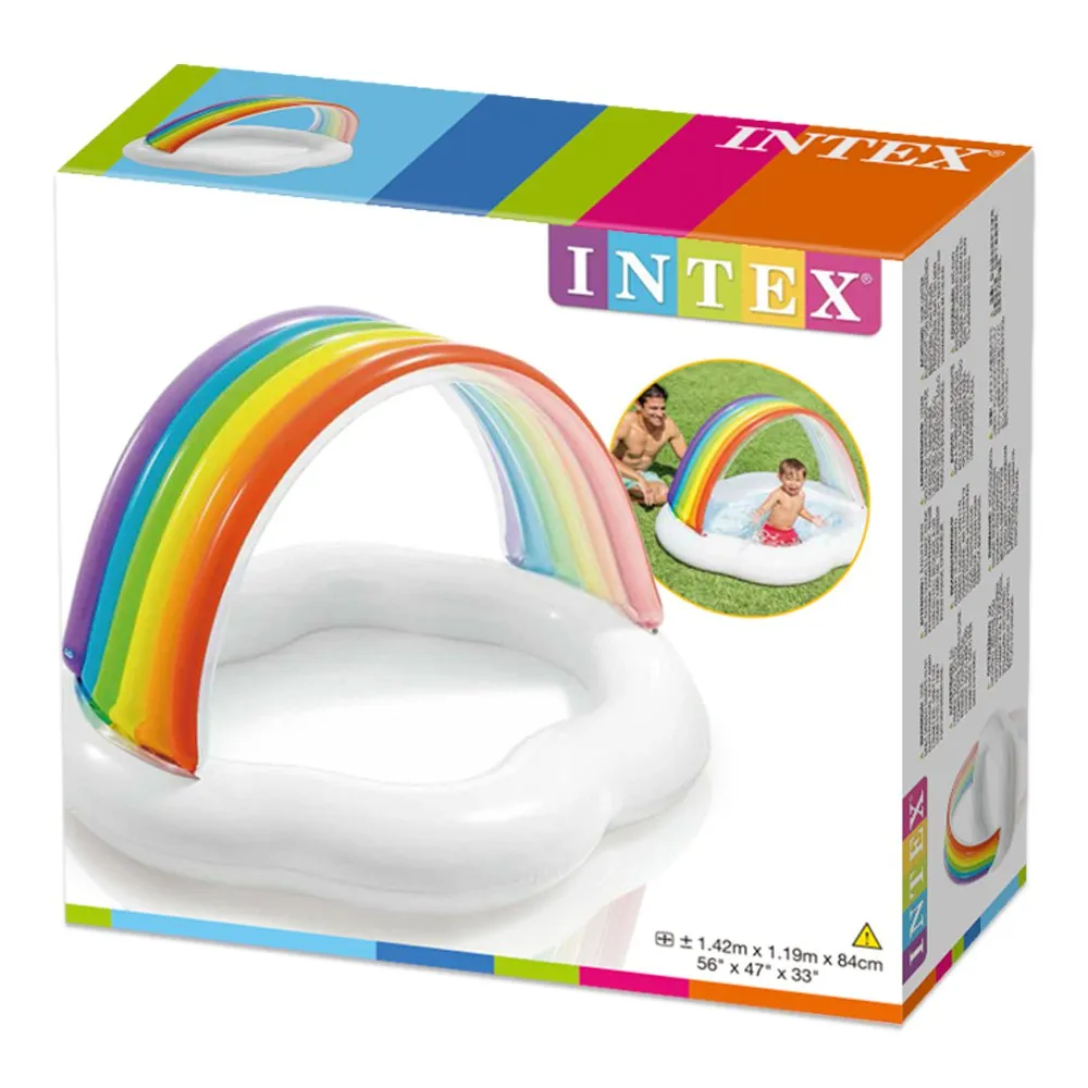 Intex Rainbow Canopy Baby Pool, Multicolor, One Size Intex Rainbow Canopy Baby Pool, Multicolor, One Size