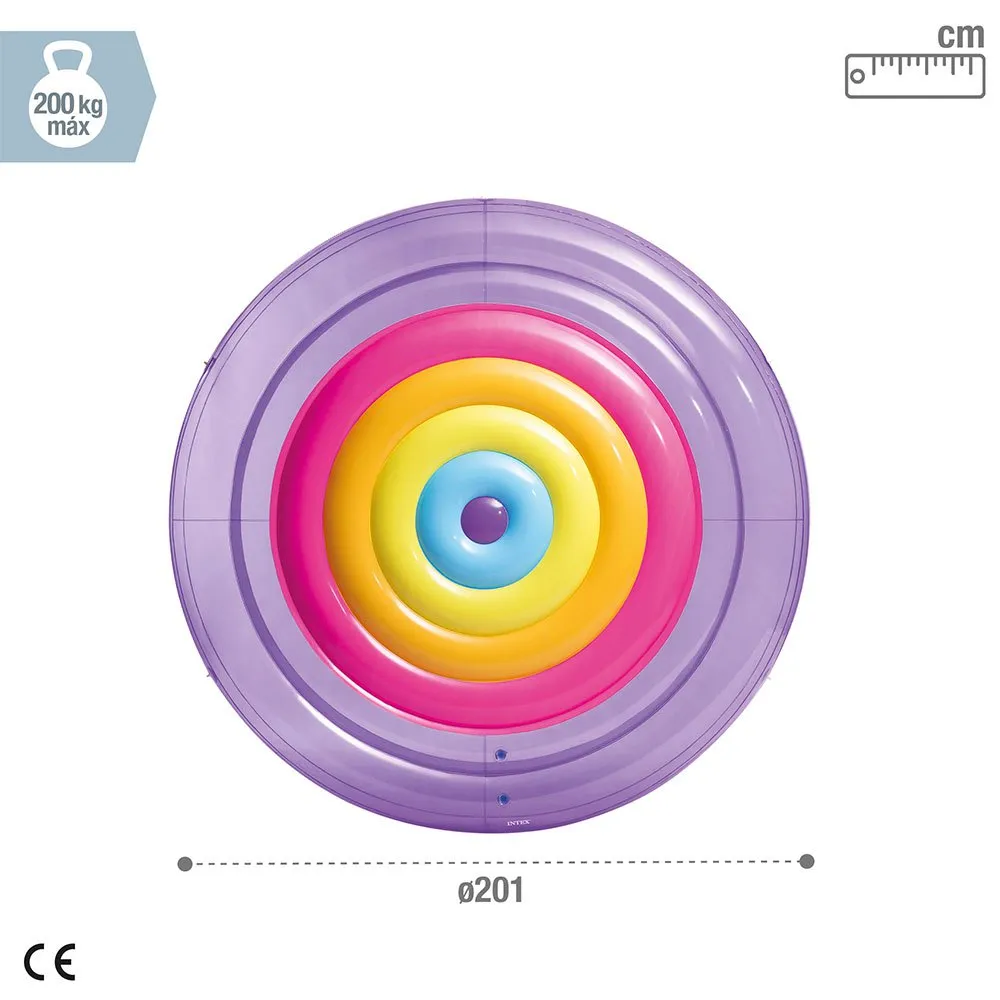 Intex Rainbow Fiesta Beach Ø201cm Luftmatratze Für Pool, Multicolor, Ø201cm Intex Rainbow Fiesta Beach Ø201cm Luftmatratze Für Pool, Multicolor, Ø201cm