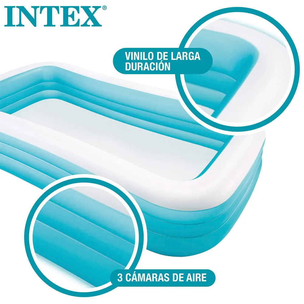 Intex Rectangular Pool, Blue, 305 x 183 x 56cm Intex Rectangular Pool, Blue, 305 x 183 x 56cm