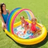 Intex Regenbogenkinder Mit Baldachin Und Sprinklerpool, Multi, 130 x 147 x 86cm