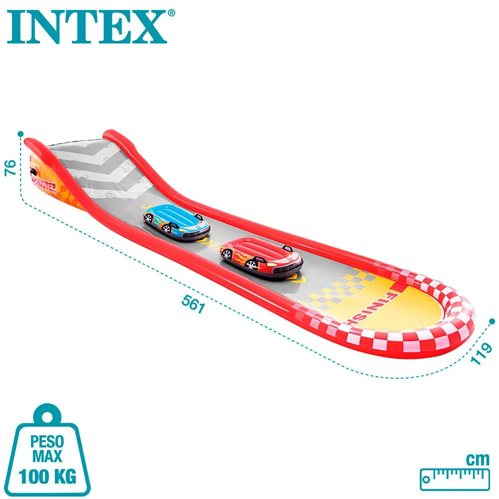 Intex Renn Spaß Rutschbahn 561x119x79 Cm, Multicolour, 561 x 119 x 79cm Intex Renn Spaß Rutschbahn 561x119x79 Cm, Multicolour, 561 x 119 x 79cm