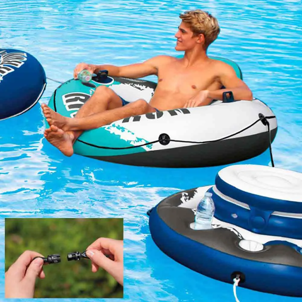 Intex River Run Ø135 Cm Schwimmring unisex, White / blue / grey, Ø135cm
