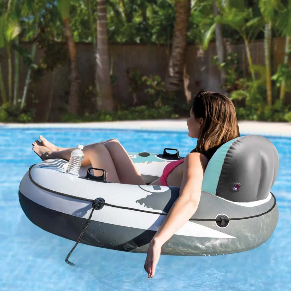 Intex River Run Ø135 Cm Schwimmring unisex, White / blue / grey, Ø135cm