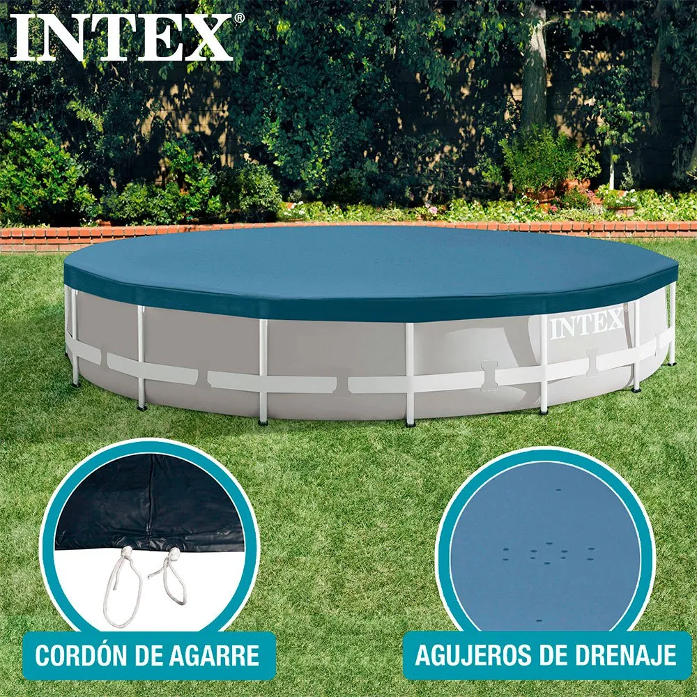 Intex Round Poolabdeckung unisex, Blue, 457cm