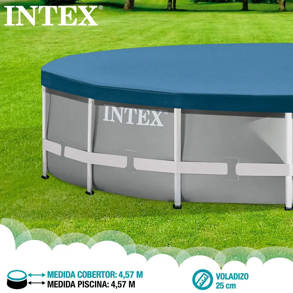 Intex Round Poolabdeckung unisex, Blue, 457cm