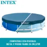 Intex Round Poolabdeckung unisex, Blue, 457cm