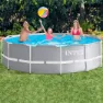 Intex Runder Prismatischer Aufstellpool Mit Filterpumpe, 366 x 99cm