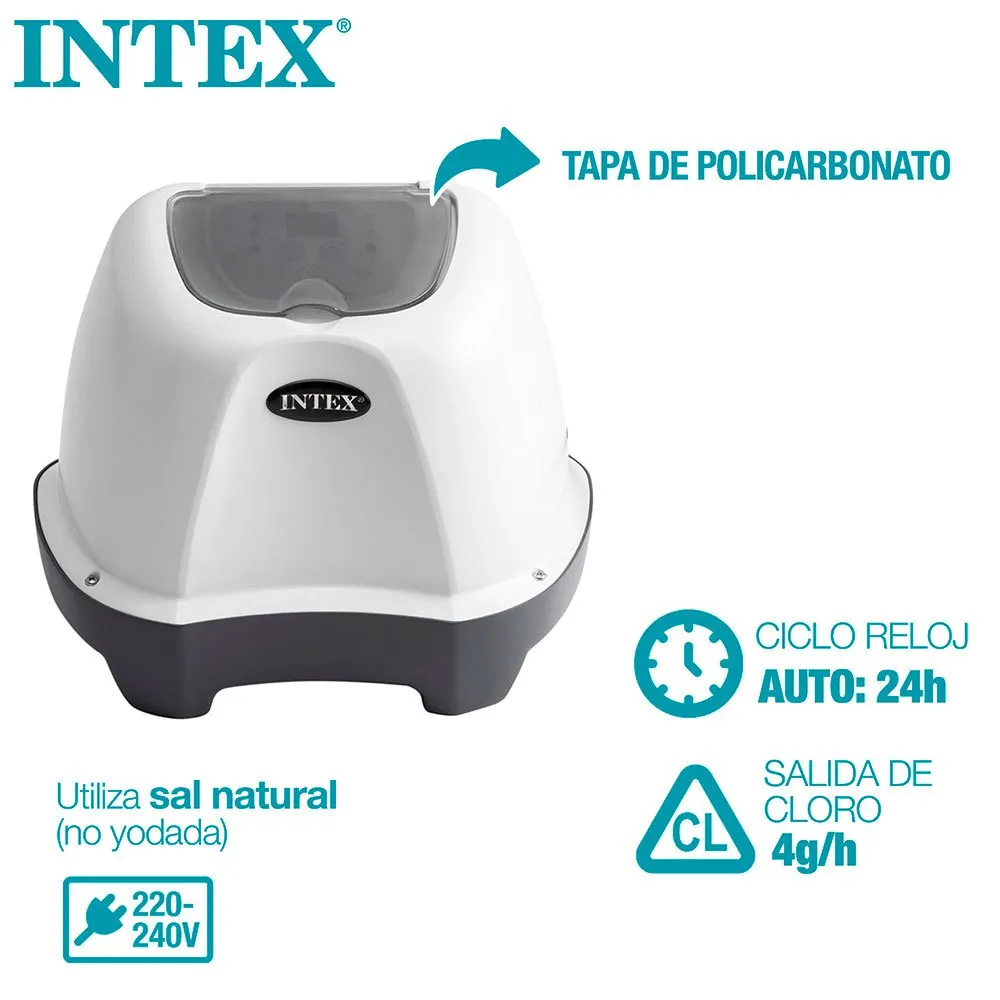 Intex Salzwasserchlorinator Für Pools Bis Zu 17 M³, Grey, One Size Intex Salzwasserchlorinator Für Pools Bis Zu 17 M³, Grey, One Size