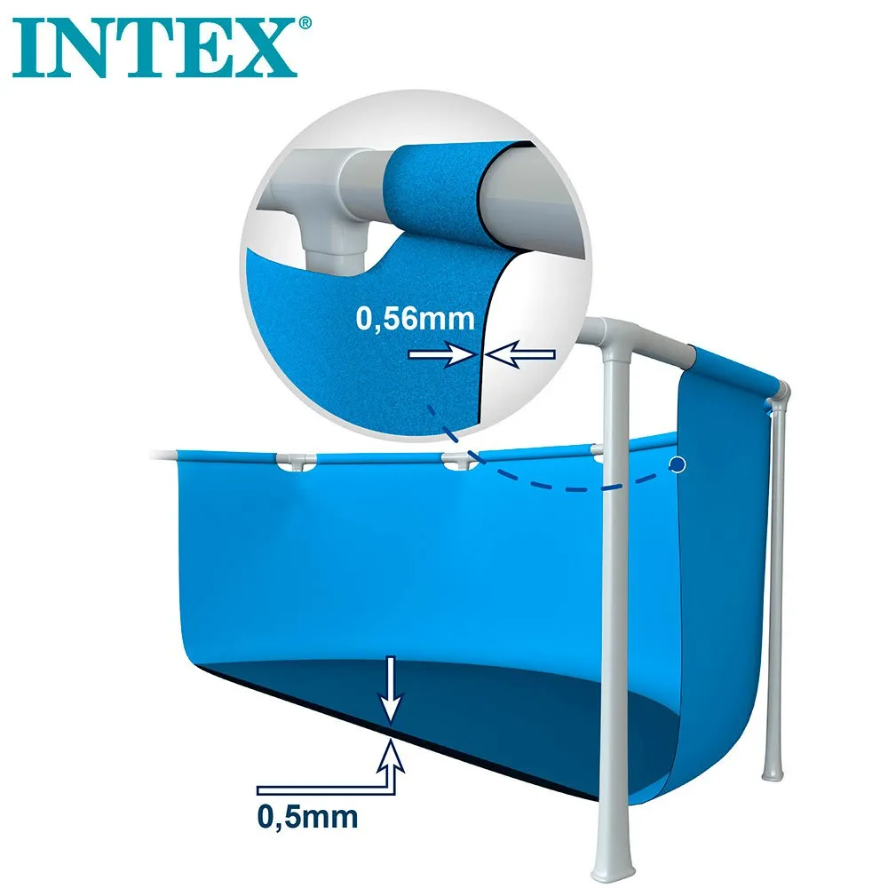 Intex Small Frame Collapsible 220x150x60 Cm Pool, 220 x 150 x 60cm Intex Small Frame Collapsible 220x150x60 Cm Pool, 220 x 150 x 60cm