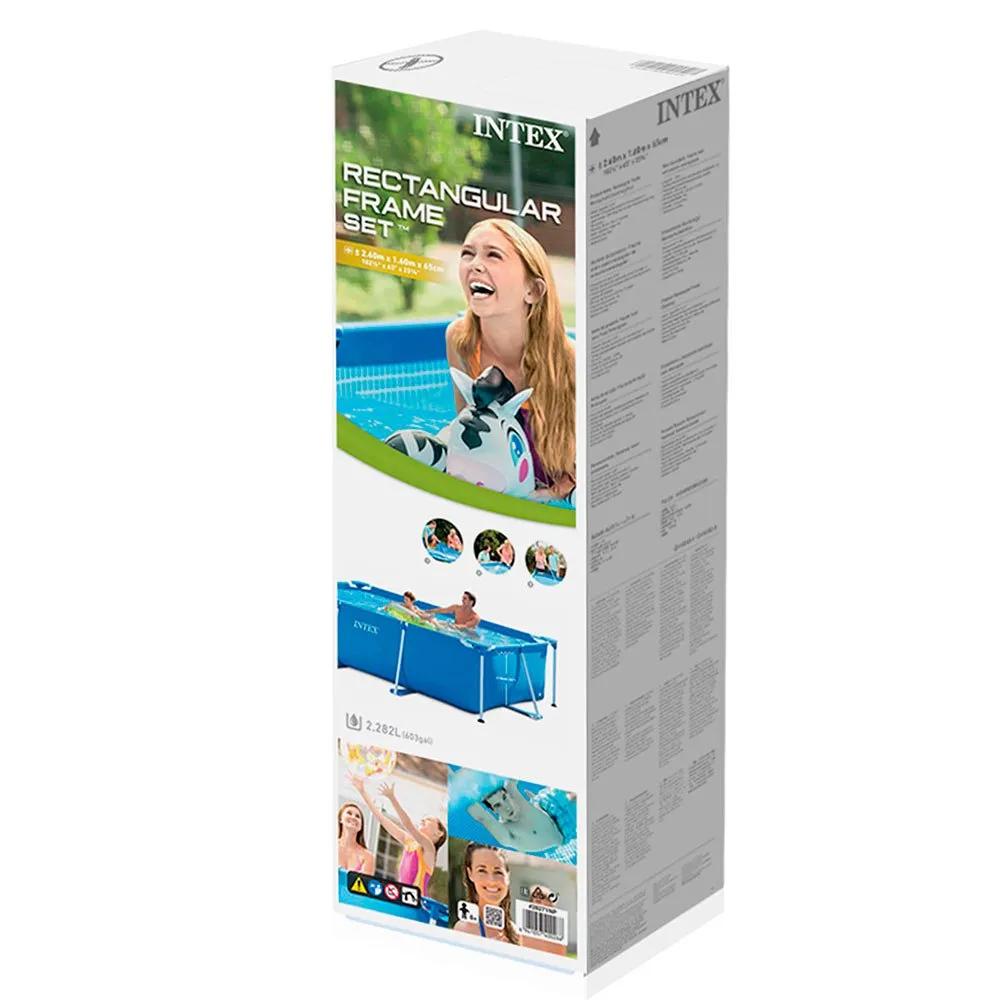 Intex Small Frame Collapsible Pool, 260 x 160 x 65cm Intex Small Frame Collapsible Pool, 260 x 160 x 65cm