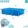 Intex Small Frame Collapsible Pool, 260 x 160 x 65cm