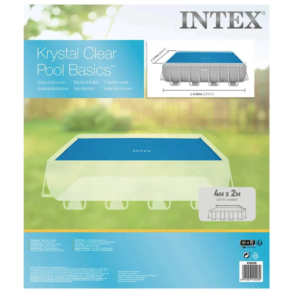 Intex Solar-poolabdeckung Aus Polyethylen 378x186 Cm unisex, Multicolor, One Size Intex Solar-poolabdeckung Aus Polyethylen 378x186 Cm unisex, Multicolor, One Size