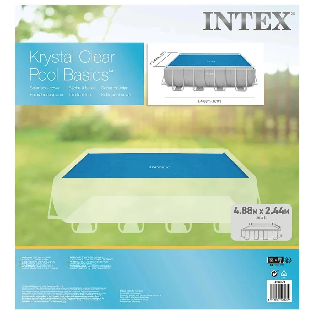 Intex Solar-poolabdeckung Aus Polyethylen 476x234 Cm, Blue, One Size Intex Solar-poolabdeckung Aus Polyethylen 476x234 Cm, Blue, One Size