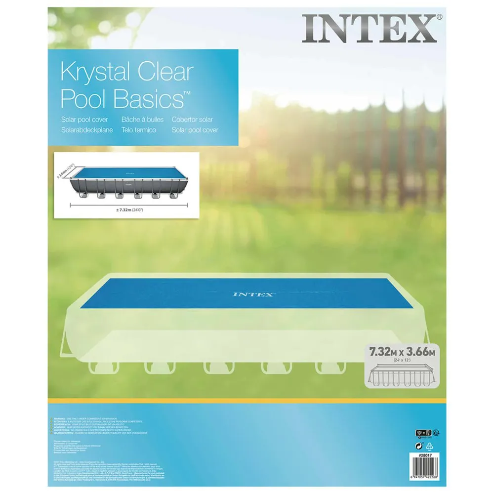 Intex Solar-poolabdeckung Aus Polyethylen 716x346 Cm, Anthracite, One Size Intex Solar-poolabdeckung Aus Polyethylen 716x346 Cm, Anthracite, One Size