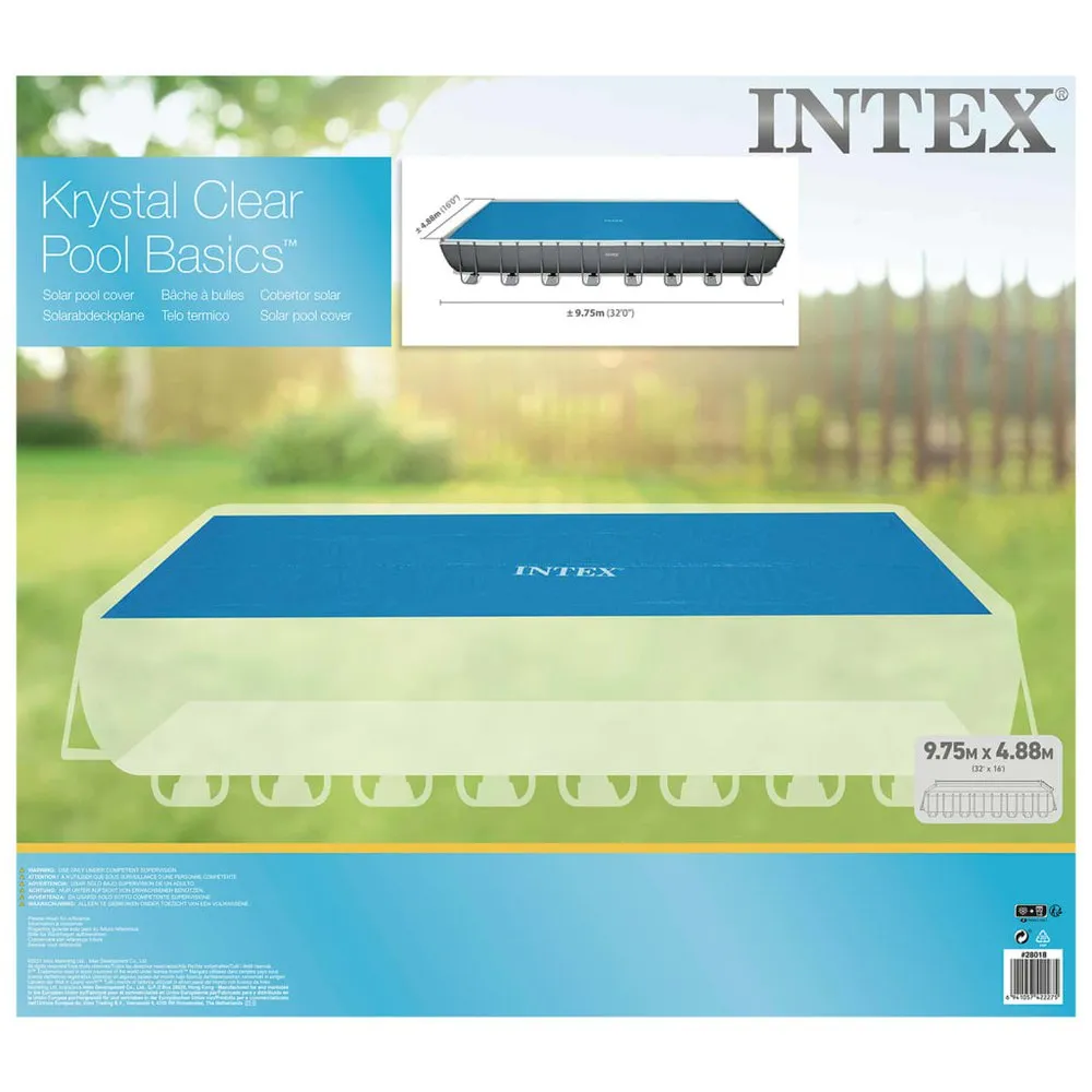 Intex Solar-poolabdeckung Aus Polyethylen 960x466 Cm unisex, Blue, One Size