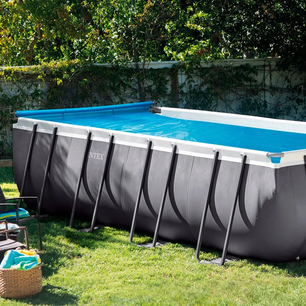 Intex Solarabdeckungsroller Für Rechteckige Pools, Black, 274-488cm Intex Solarabdeckungsroller Für Rechteckige Pools, Black, 274-488cm