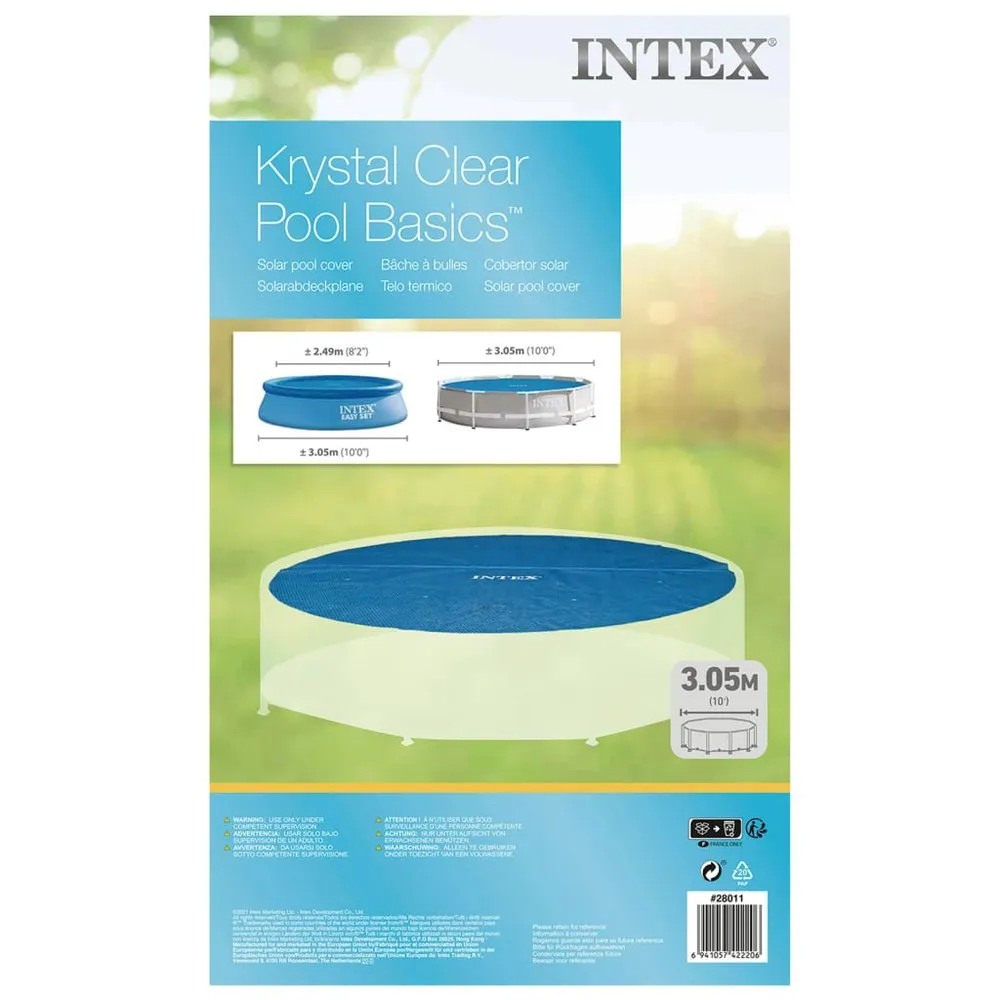 Intex Solare Poolabdeckung Aus Polyethylen 290 Cm unisex, Blue, One Size Intex Solare Poolabdeckung Aus Polyethylen 290 Cm unisex, Blue, One Size