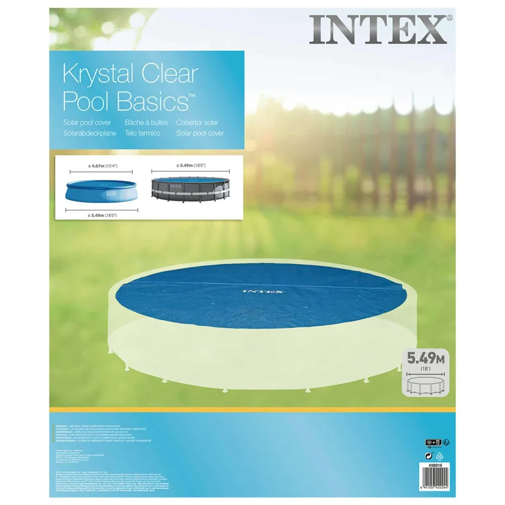 Intex Solare Poolabdeckung Aus Polyethylen 538 Cm, Black, One Size Intex Solare Poolabdeckung Aus Polyethylen 538 Cm, Black, One Size